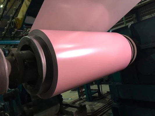 Розовый цвет PPGI PPGL Предварительно окрашенная стальная катушка DC03 0,12-2 мм